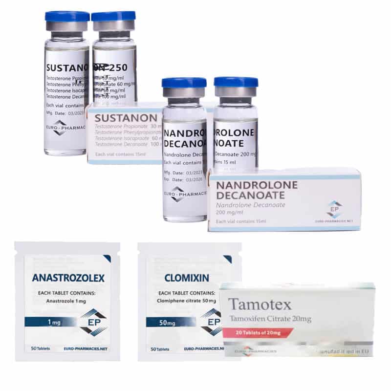 Πακέτο αύξησης μάζας ΕΠΙΠΕΔΟΥ II (ΕΝΕΣΗ): SUSTANON 250 + DECA 250 + PCT (8 εβδομάδες) Euro Pharmacies
