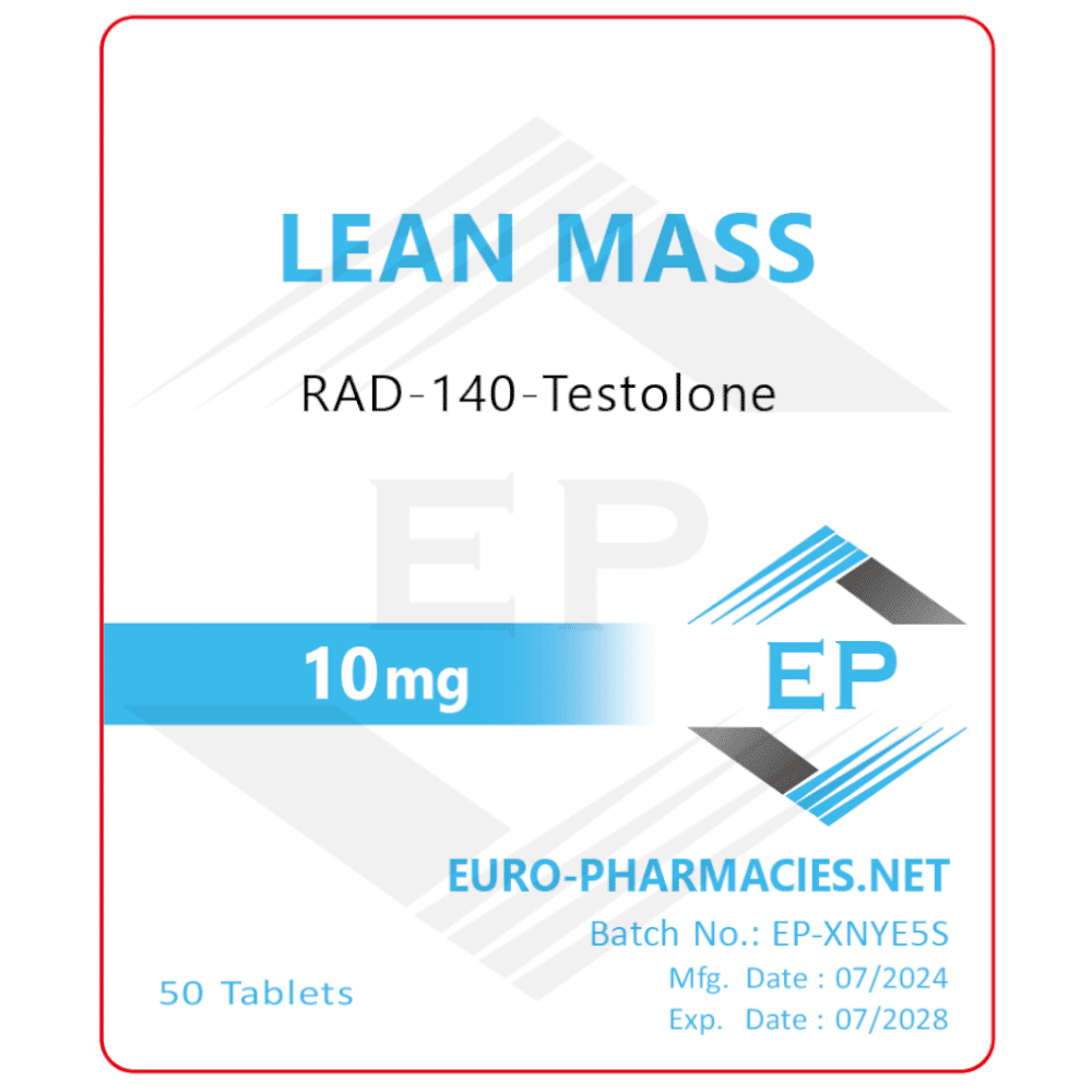 Testolone-RAD140 - 10mg/tab 50tabs - Euro Pharmacies - USA Domestic