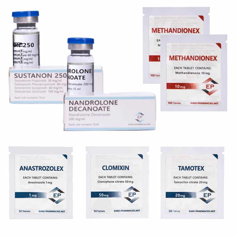 Συσκευασία αύξησης μάζας (ΕΝΕΣΗ) SUSTANON + DECA + DIANABOL (8 εβδομάδες) Euro Pharmacies