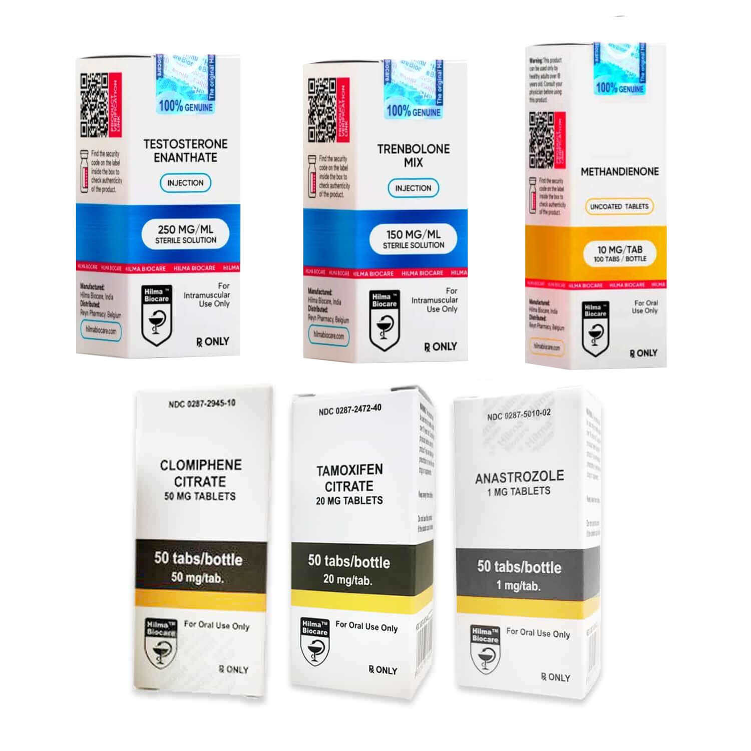 Πακέτο αύξησης άλιπης μάζας Hilma Biocare Dianabol Enanthate Tri-Trenbolone (10 εβδομάδες)