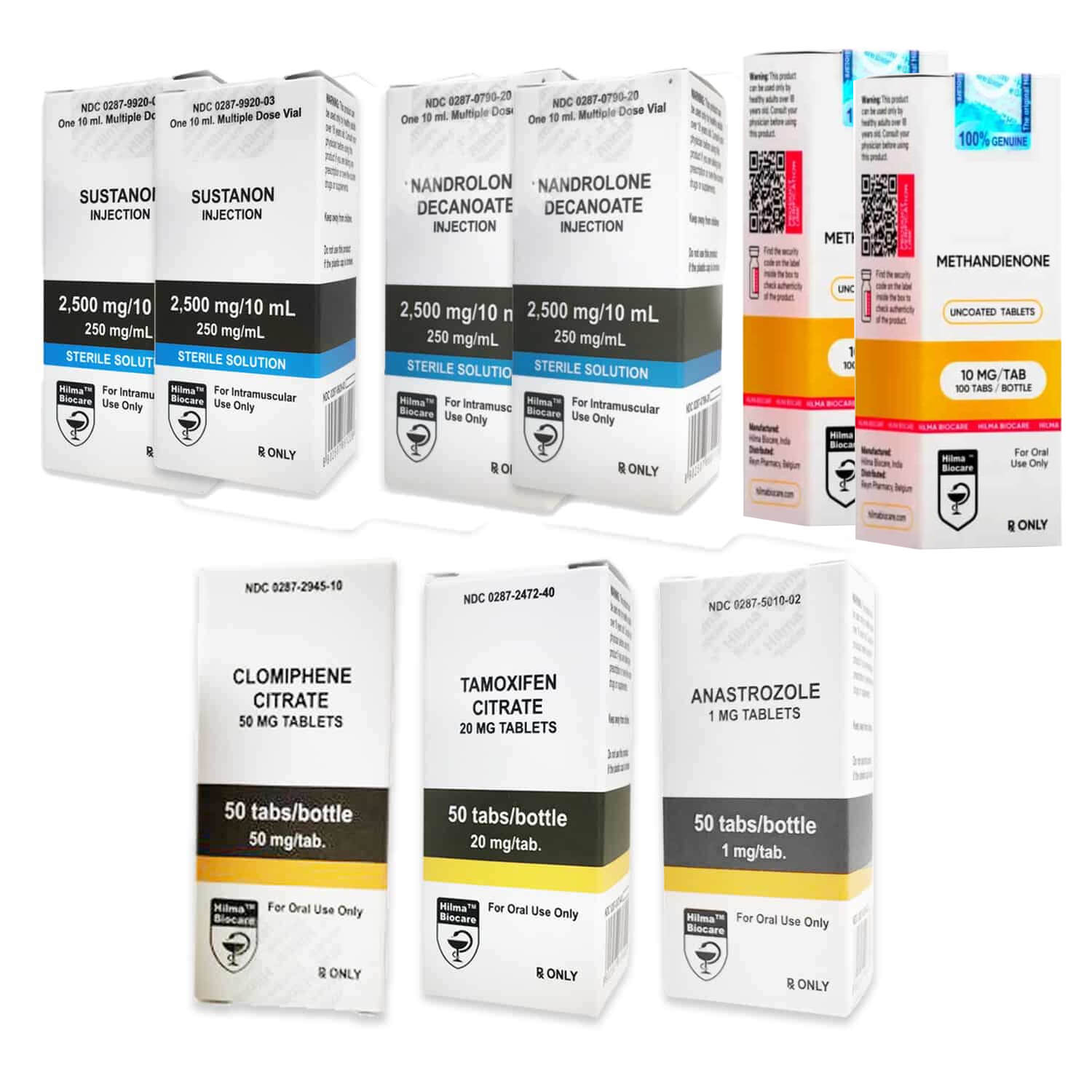 Πακέτο αύξησης μάζας ΕΠΙΠΕΔΟΥ III (ΕΝΕΣΗ): SUSTANON + DECA + DIANABOL (8 εβδομάδες) Hilma