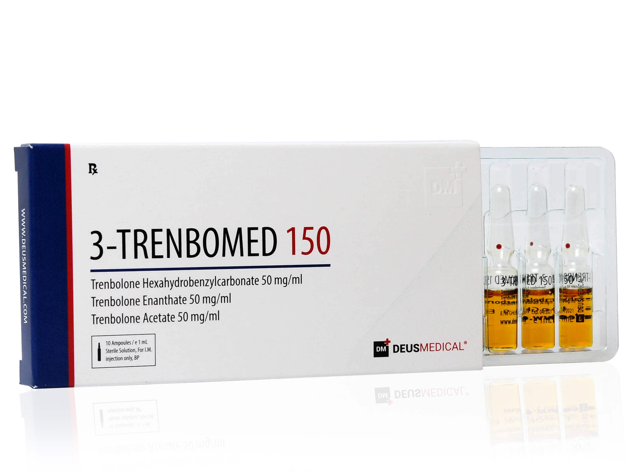 DEUSMEDICAL 3 TRENBOMED 150 ΜΠΡΟΣΤΑ+3AMP