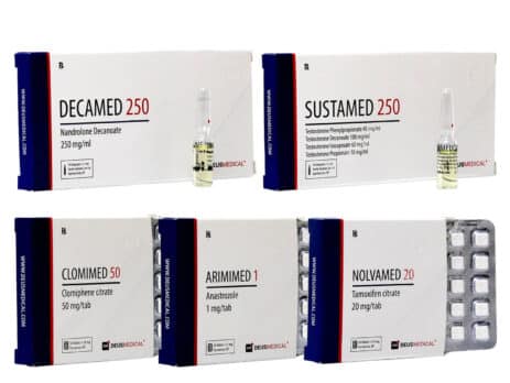 2 Κλασικό Πακέτο Αύξησης Μάζας 8 εβδομάδων Sustanon Deca durabolin Protection PCT Deus Medical 463×348