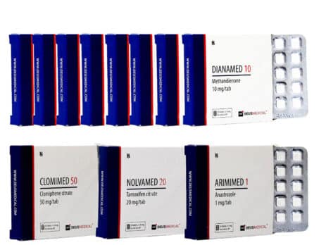3 Προηγμένο πακέτο μαζικού κέρδους DIANABOL PCT 8 εβδομάδες Deus Medical 463×348