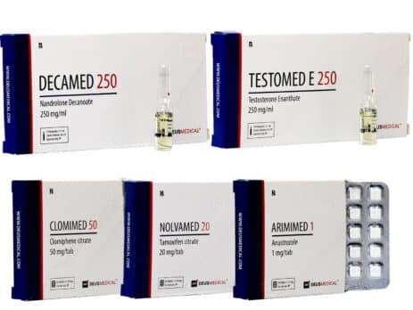4 πακέτο αύξησης μάζας INJECT Enanthate 250 DECA 8 εβδομάδες Deus Medical 463×348