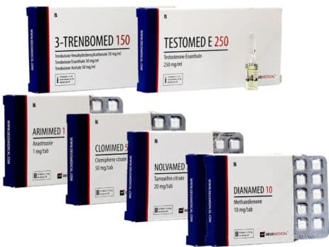 Πακέτο αύξησης ξηρής μάζας ORAL INJECT DIANABOL TEST E TRI TREN 10 εβδομάδες Deus Medical 463×348