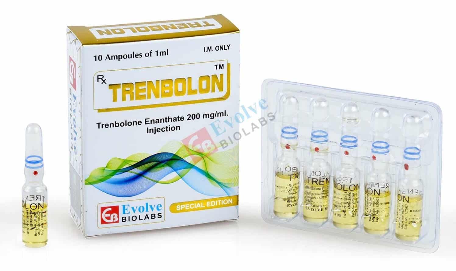 Ενέσιμο ενανθικό τρενβολόνης 200mg (10x1ml αμπούλες) - Evolve Biolabs