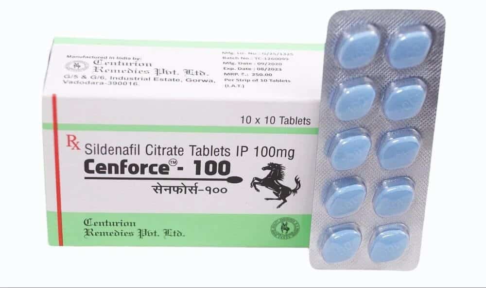 Cenforce 100 MG (Κιτρικό Σιλδεναφίλη 100mg) (100 δισκία) - CENTURION
