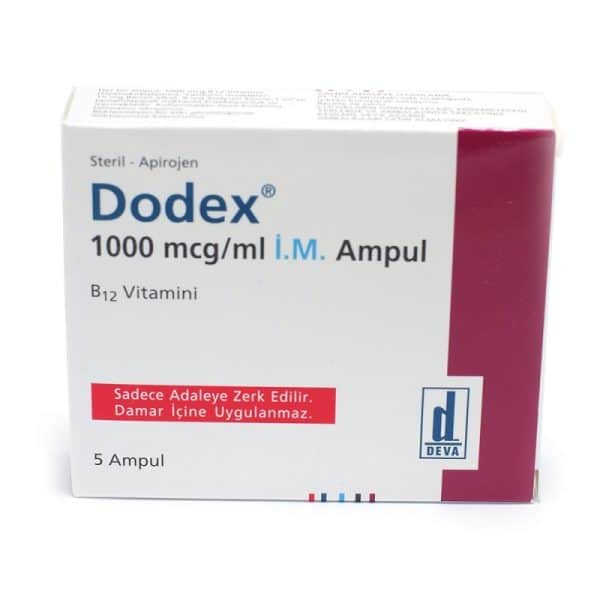 Βιταμίνη Β12 Dodex B12 1000 Mcg Ml X 5 Amp Deva