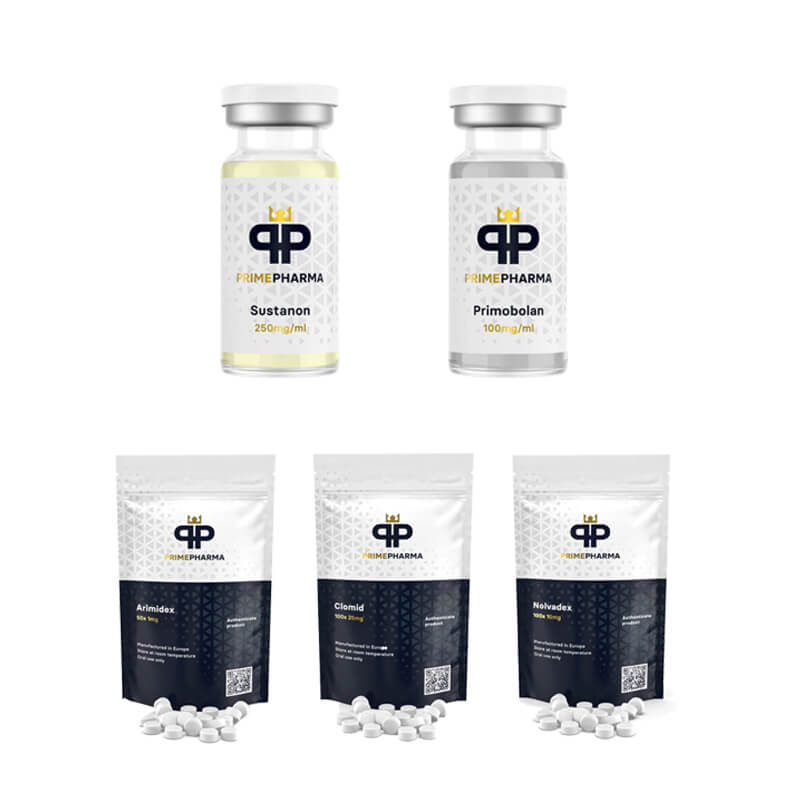 ΠΑΚΕΤΟ ΓΙΑ ΛΙΠΑΡΟ ΜΥΟΣ (ΕΝΕΣΗ) SUSTANON + PRIMOBOLAN + PCT (8 εβδομάδες) PRIME PHARMA