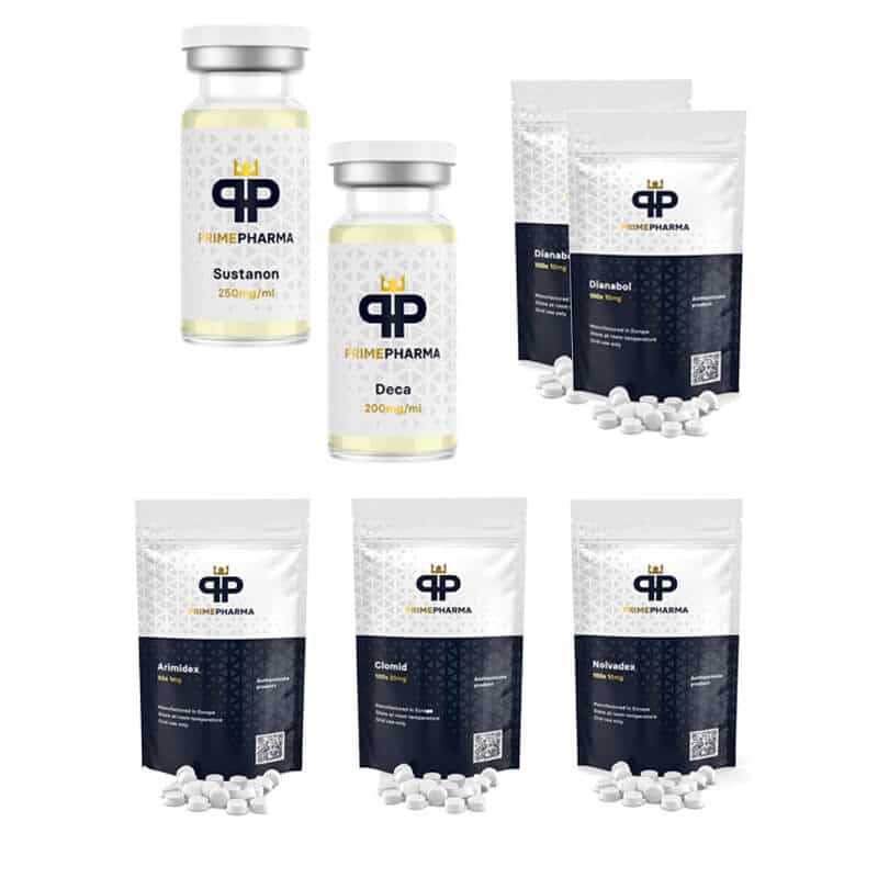 Πακέτο Μαζικής Αύξησης INJECT SUSTANON DECA DIANABOL 8 εβδομάδες PRIME PHARMA