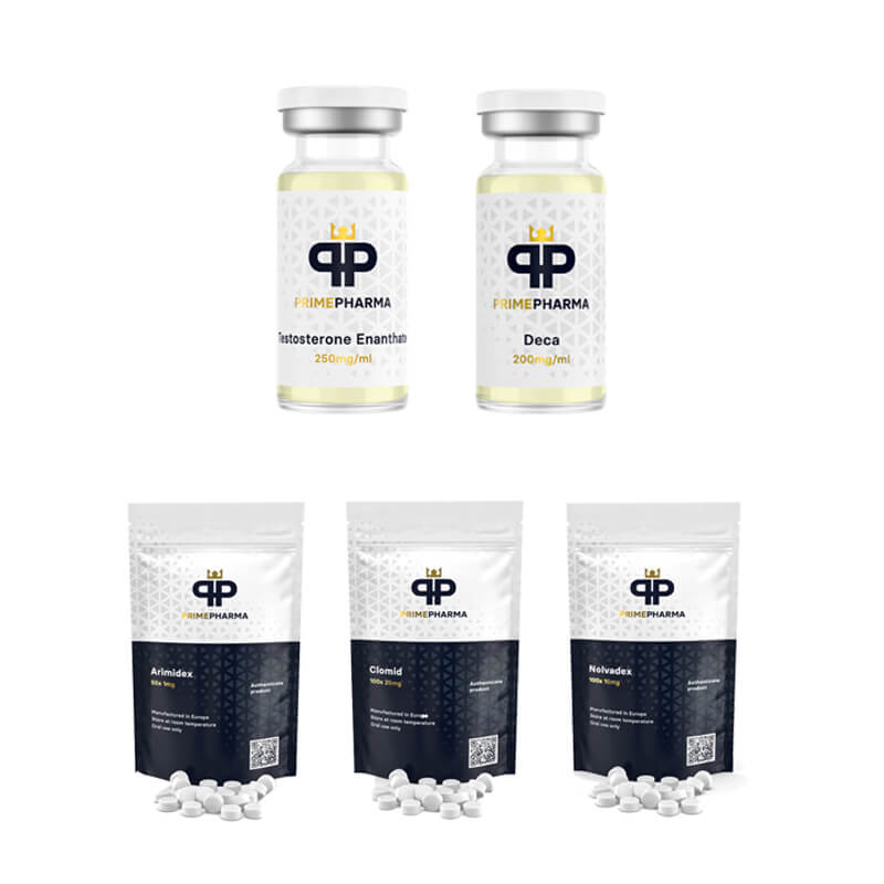 Συσκευασία αύξησης μάζας (INJECT) Enanthate 250 + DECA (8 εβδομάδες) PRIME PHARMA
