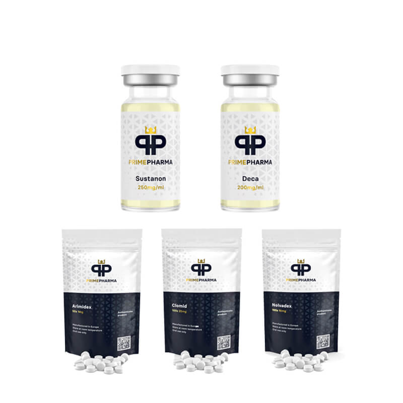 Πακέτο αύξησης μάζας ΕΠΙΠΕΔΟΥ I (ΕΝΕΣΗ) SUSTANON 250 + DECA DURABOLIN 250 (8 εβδομάδες) PRIME PHARMA