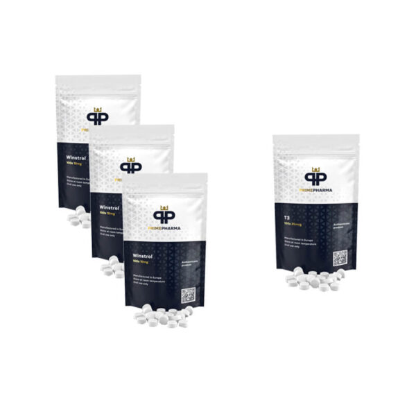 Στανοζολόλη + T3 Cytomel Ξηρά Συσκευασία Στεροειδών από το Στόμα (8 Εβδομάδες) PRIME PHARMA