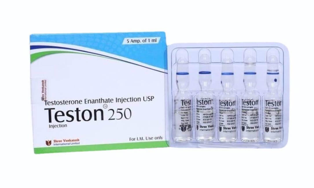 TESTON - Ενανθική τεστοστερόνη 250mg/ml (5amps x 1ml) - Shree Venkatesh