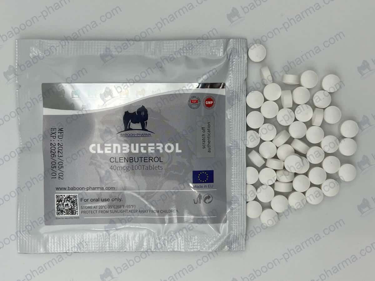 Baboon Pharma Στοματικά δισκία Κλενβουτερόλη 40 1