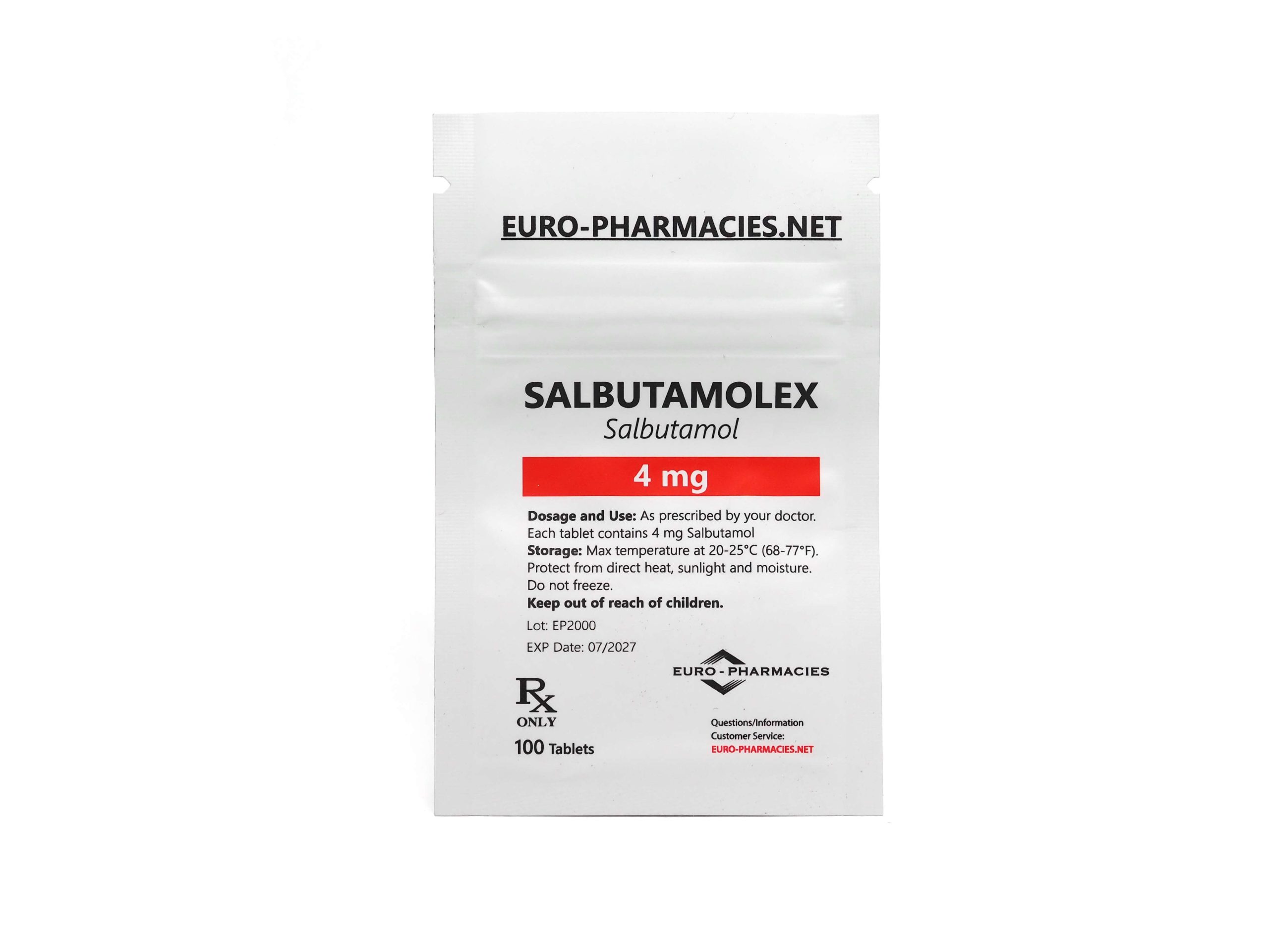 Σακουλάκι Europharmacies Salbutamolex (Σαλβουταμόλη)