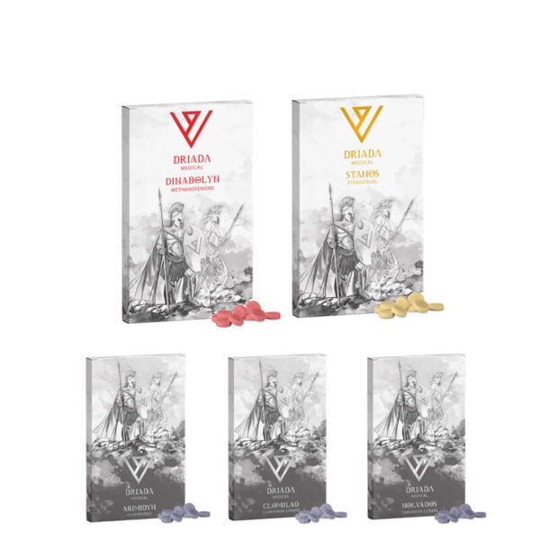 Συσκευασία άλιπης μάζας 4 εβδομάδες Dianabol Winstrol Driada Medical