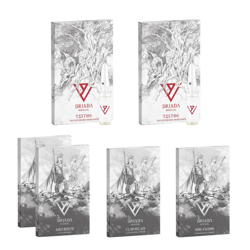 Πακέτο Αύξησης Μάζας (8 εβδομάδες) Ενανθική Τεστοστερόνη + Προστασία + PCT DRIADA MEDICAL