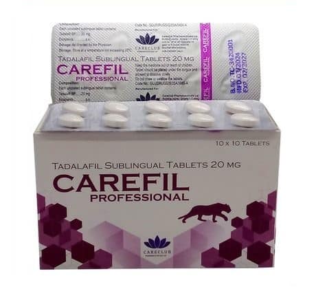 Carefill Professional Tadalafil Professional 100 δισκία Φαρμακείο ΕΕ