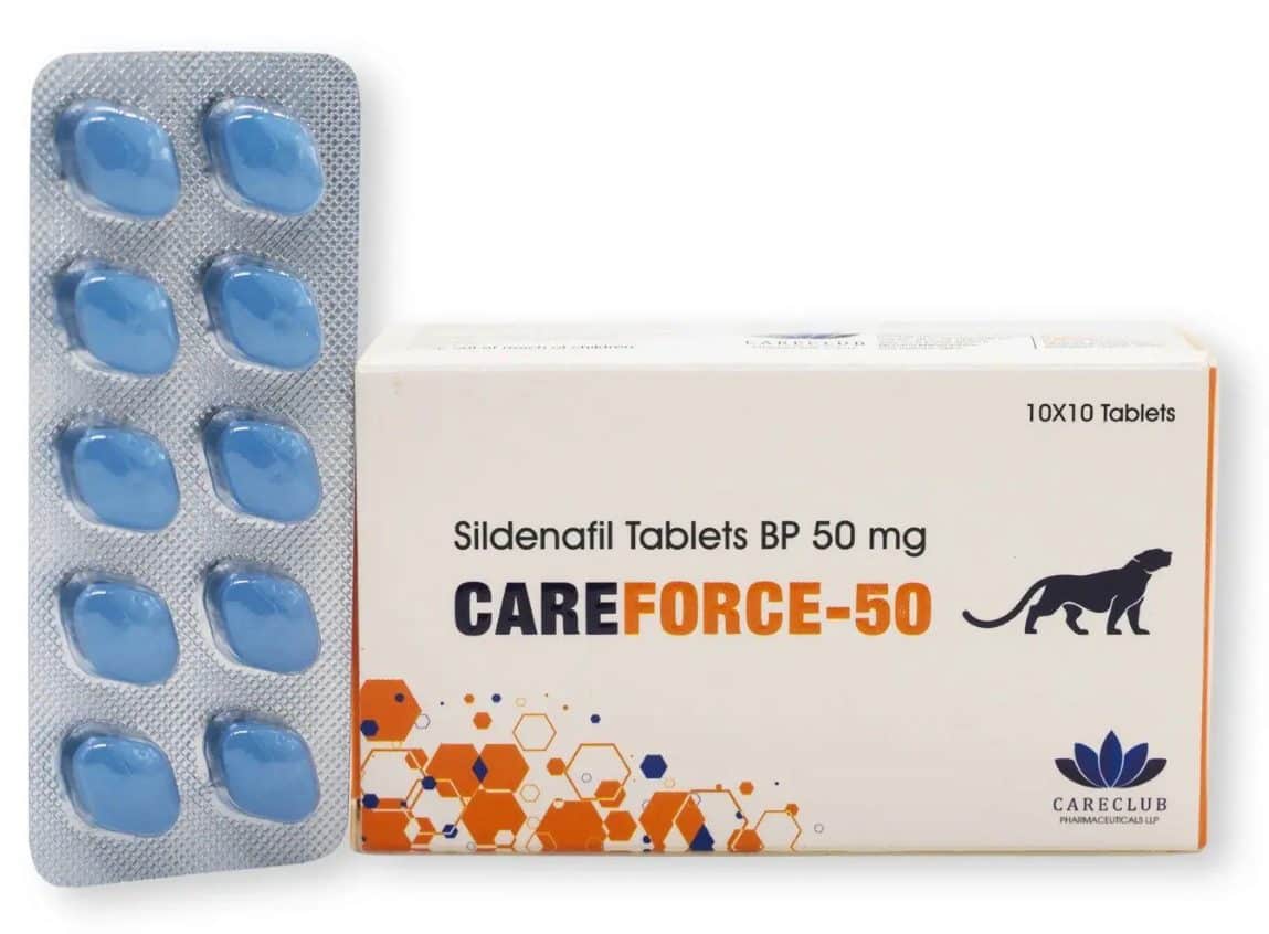 Careforce 50mg Sildenafil BP 100 δισκία Φαρμακείο ΕΕ