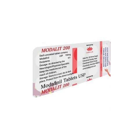 Modalit 200mg Δισκίο Modafinil USP 100 δισκία Φαρμακείο ΕΕ