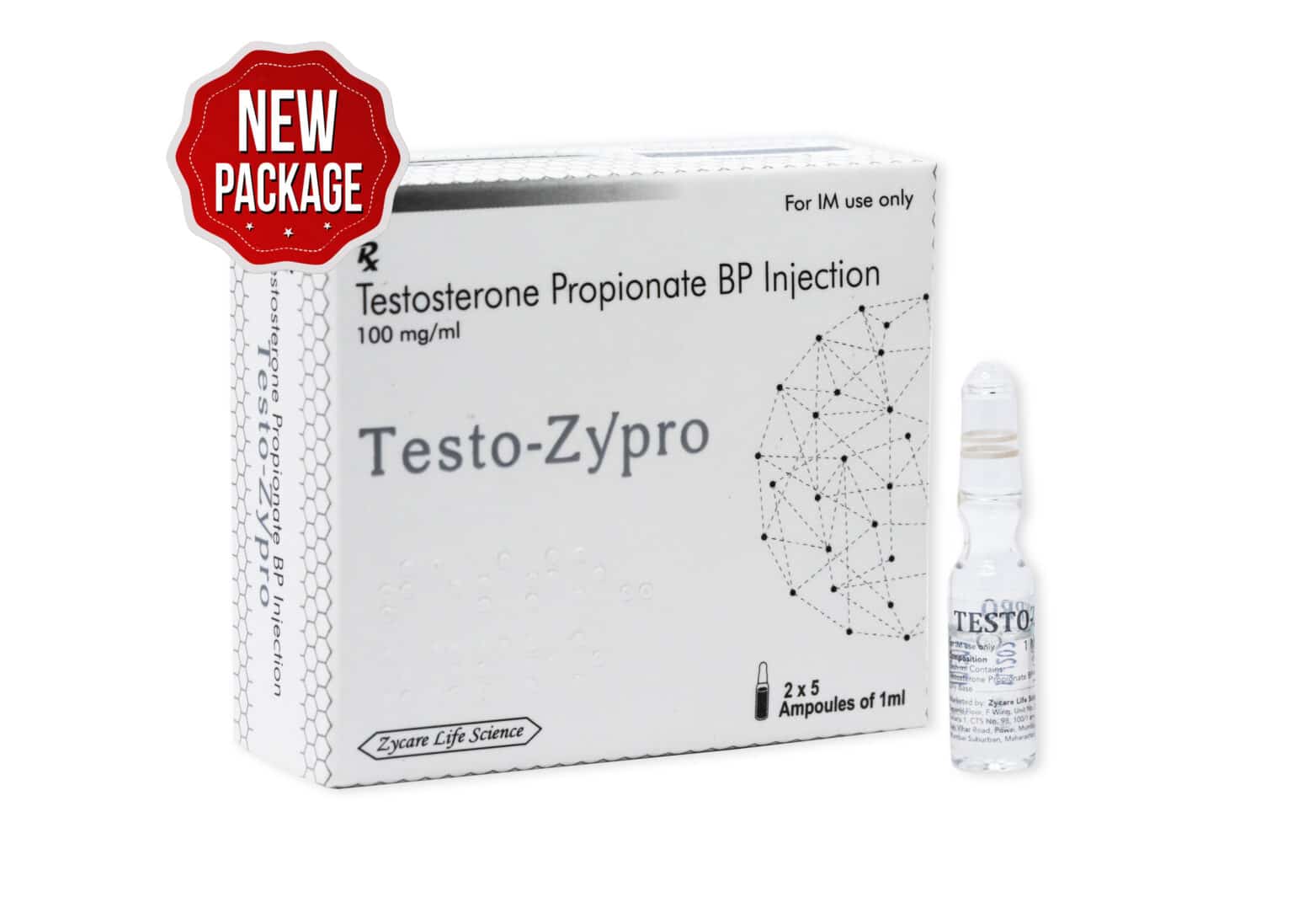 TESTO ZYPRO Ενέσιμο προπιονικό τεστοστερόνης 100mg 1×10 1