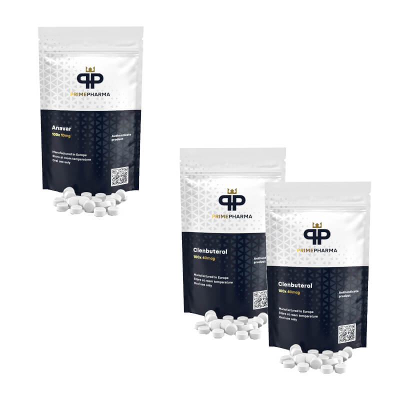 Προηγμένο πακέτο απώλειας βάρους για γυναίκες: Anavar Clenbuterol 8 εβδομάδων Prime Pharma
