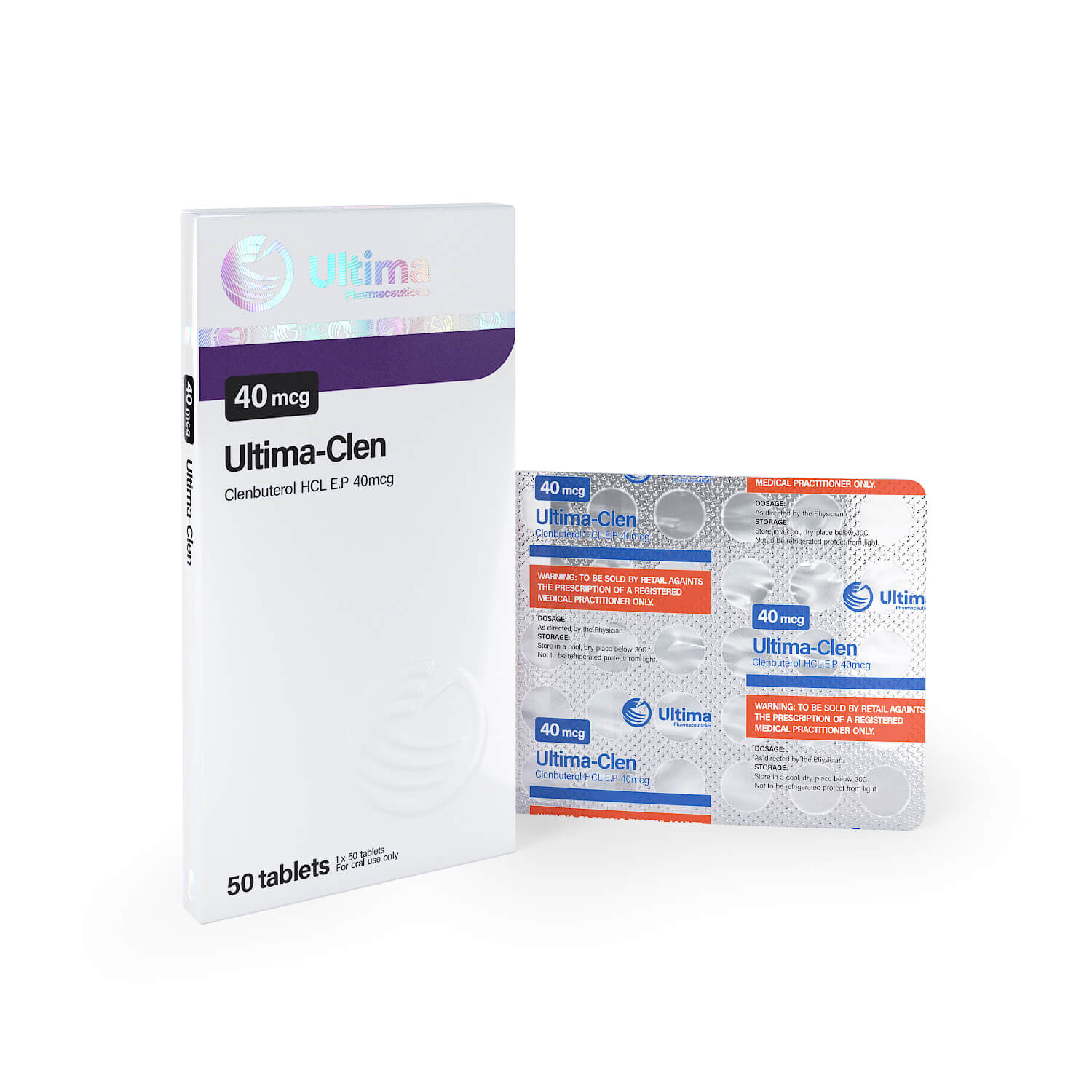 Ultima Κλενβουτερόλη 50 χάπια x 40 mcg