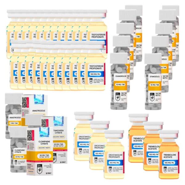 ΠΑΚΕΤΟ ΕΞΑΙΡΕΤΙΚΗΣ ΑΥΞΗΣΗΣ ΛΙΠΗΣ ΜΑΖΑΣ Test P Tren A Mast P Anavar Winstrol Oral 16 εβδομάδες HILMA