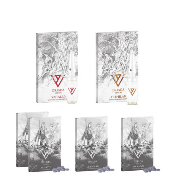 Συσκευάστε άπαχη μάζα 10 εβδομάδων Sustanon Tri Tren Driada Medical 1