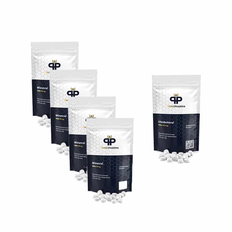 Συσκευασία τεμαχισμού 10 εβδομάδων Clenbuterol Winstrol Prime Pharma