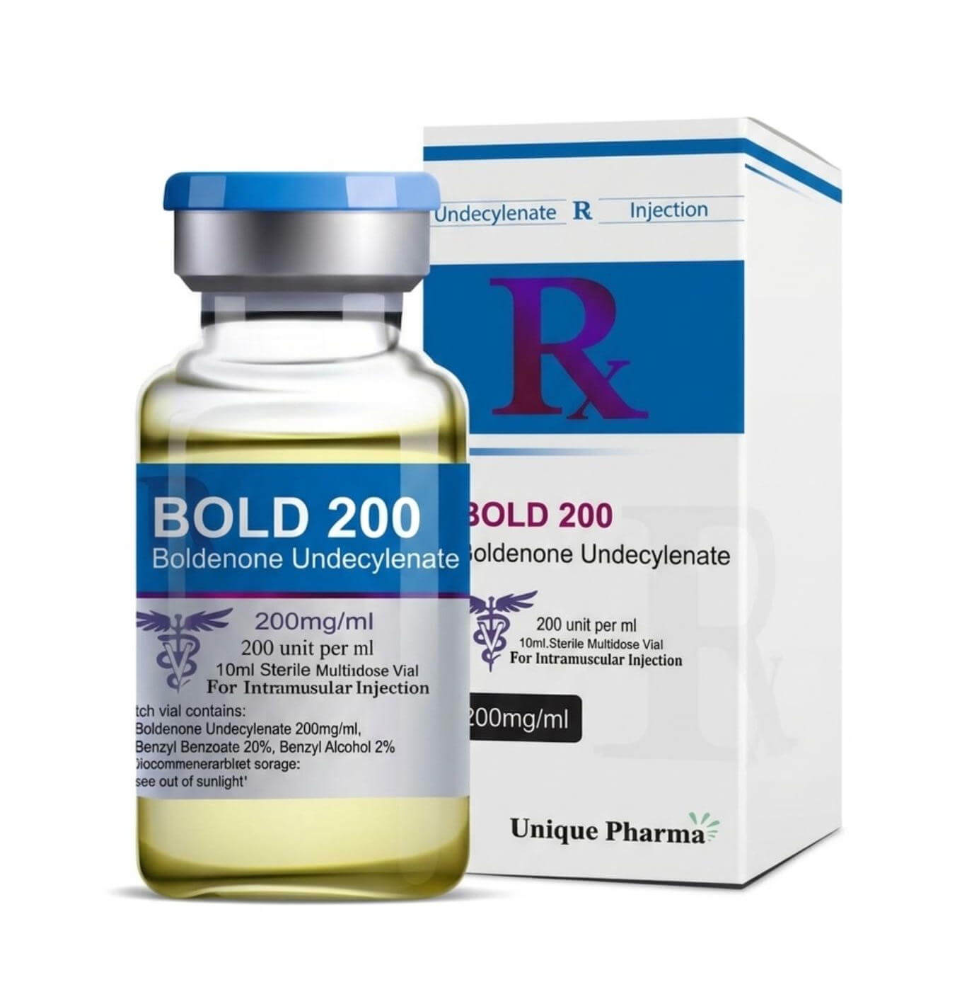 BOLD 200 - Ενδεκυλενική μπολδενόνη (200mg/ml 10 ml) - UNIQUE-PHARMA