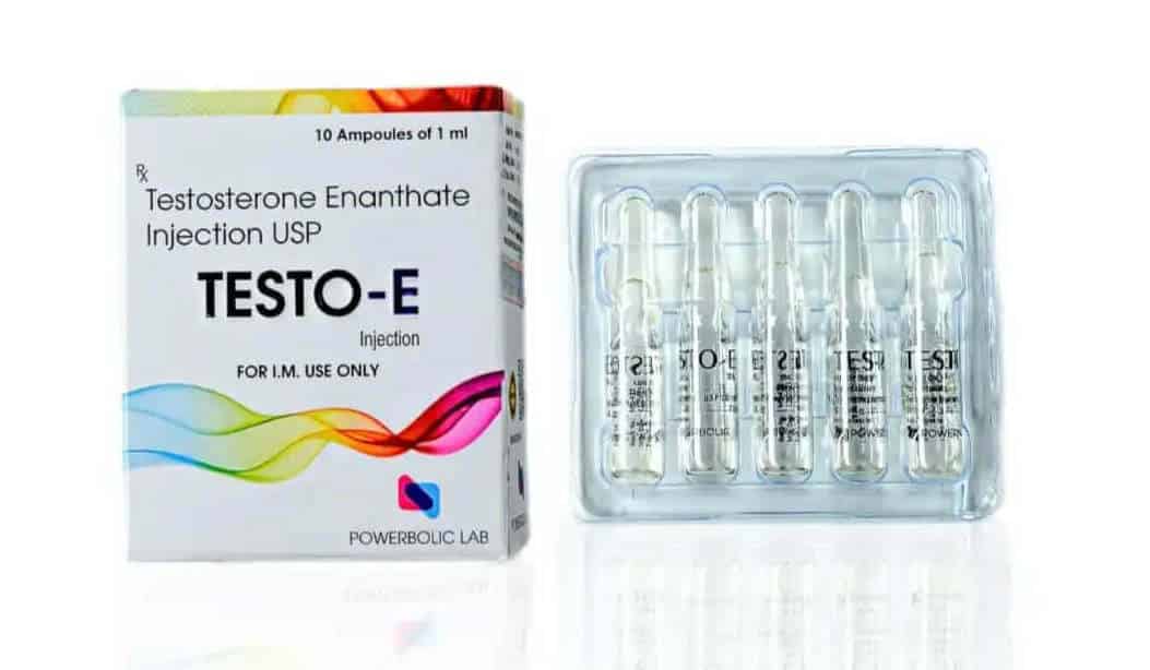TESTO E AMP - Ενανθική τεστοστερόνη USP 250mg 10 Amps - POWERBOLIC