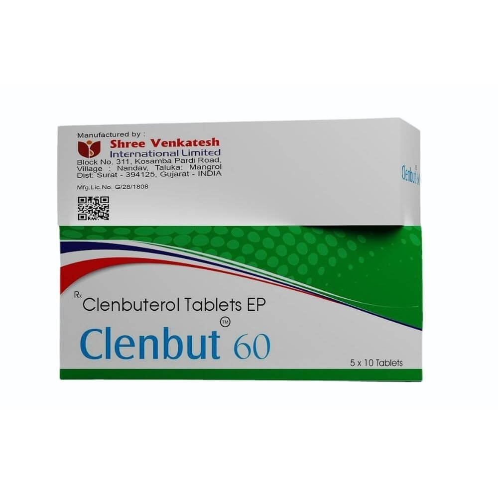 CLENBUT 60 - Υδροχλωρική κλενβουτερόνη 60mcg (50 δισκία) - Shree Venkatesh