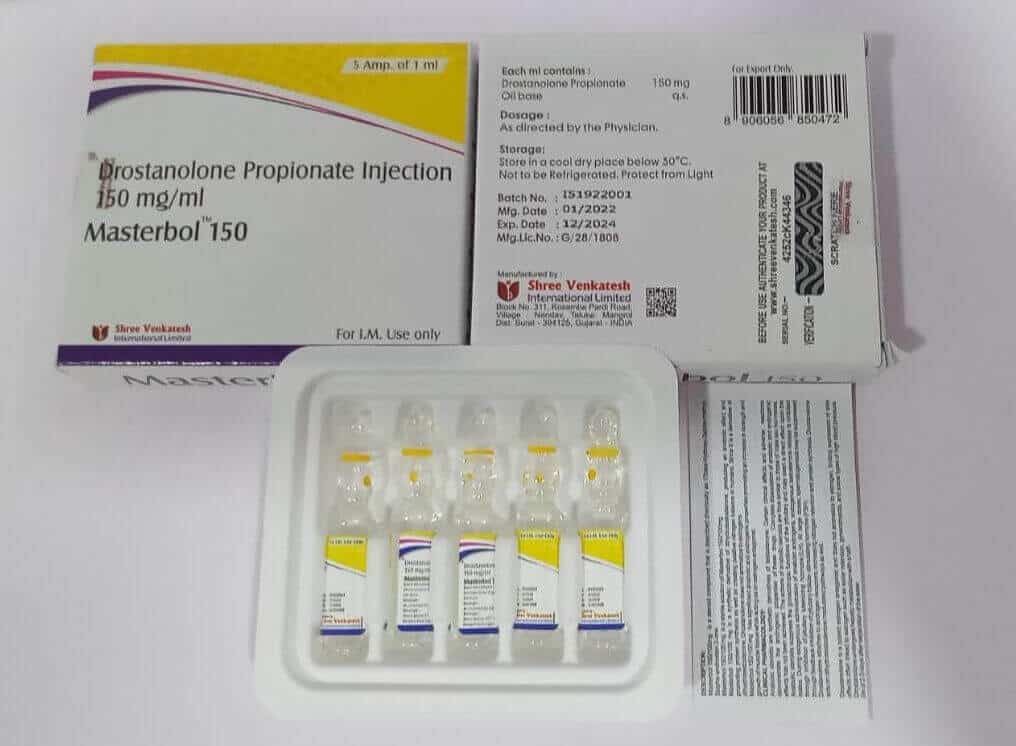 MASTERBOL 150 - Προπιονική Δροστανολόνη 150mg/ml (5amps x 1ml) - Σρι Βενκάτες