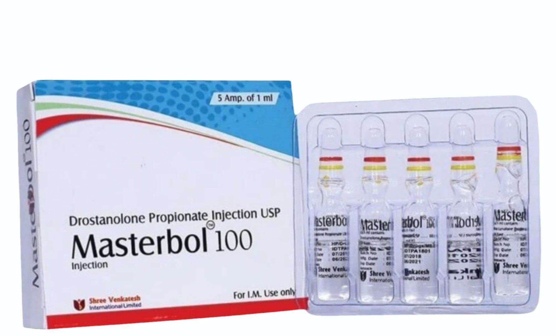 MASTERBOL 100 - Drostanolone Propionate 100mg/ml (5amps x 1ml) - Shree Venkatesh