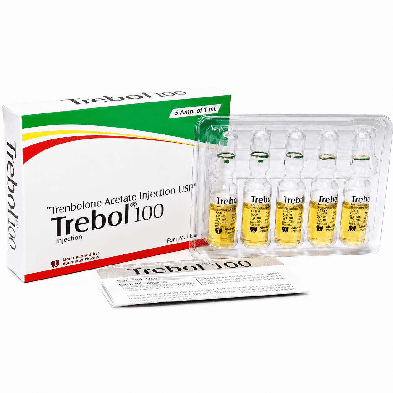 TREBOL - Οξική Τρεμπολόνη 100mg/ml (5amps x 1ml) - Shree Venkatesh