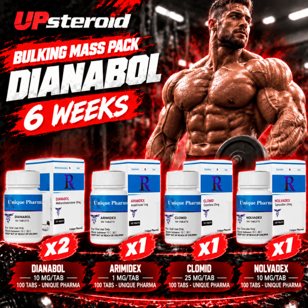 Pack Prise de Masse - UNIQUE PHARMA - DIANABOL (6 semaines)