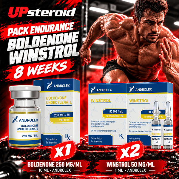 PACK ENDURANCE - ANDROLEX - BOLDENONE / WINSTROL INJECTABLE 8 Semaines