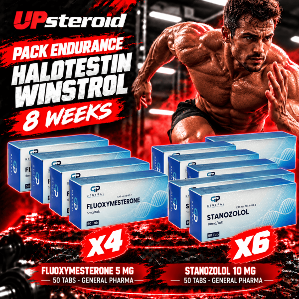 PACK ENDURANCE - GENERAL PHARMA - HALOTESTIN/ WINSTROL ( Stéroïdes oraux ) 8 Semaines